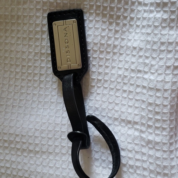 Dissona Italy Design Large Black Leather HOBO Tassel Shoulder Bag Handbag Purse - Picture 10 of 10